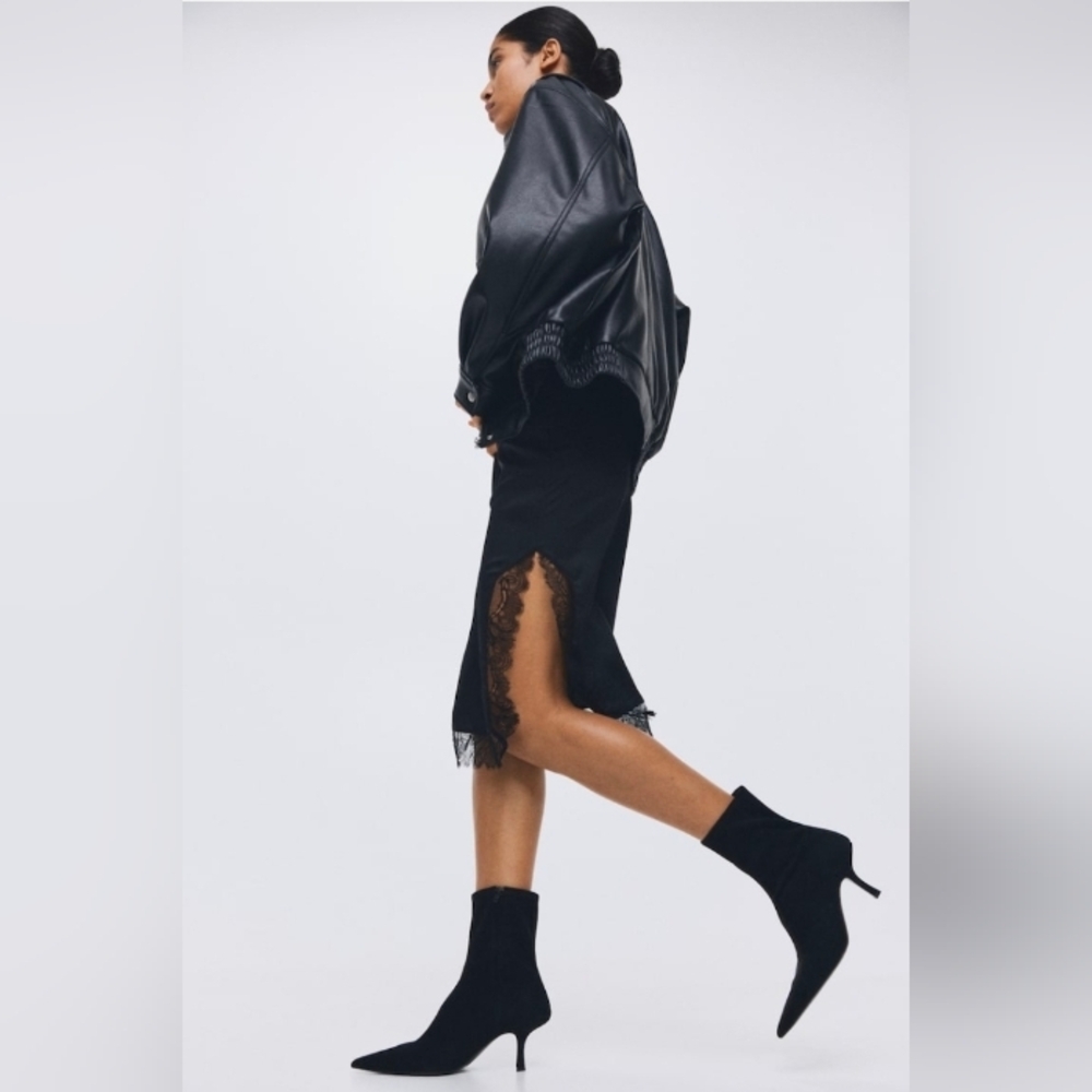 LEATHER SOCK BOOTS